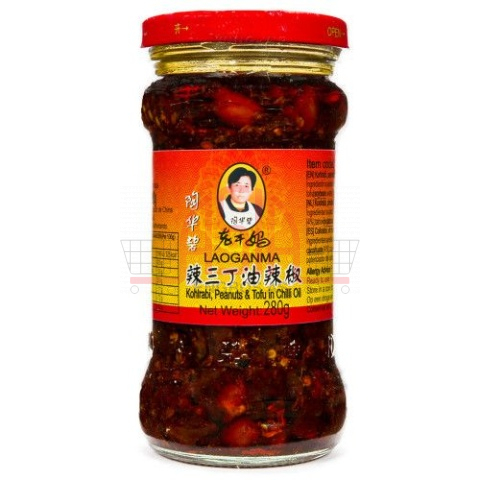 LAOGANMA Kohlrabi Peanuts & Tofu Chili Oil 280g x 24